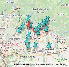 Mappa Via Pacinotti, 24044 Dalmine BG, Italia (10.10053)