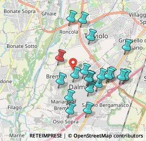 Mappa Via Pacinotti, 24044 Dalmine BG, Italia (1.791)