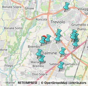 Mappa Via Pacinotti, 24044 Dalmine BG, Italia (1.87923)