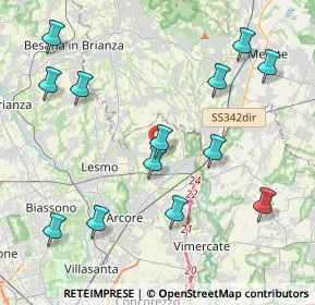 Mappa Via Giuseppe Verdi, 20865 Usmate Velate MB, Italia (4.65385)