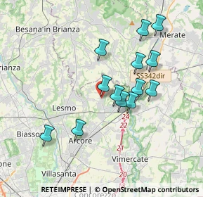 Mappa Via Giuseppe Verdi, 20865 Usmate Velate MB, Italia (3.25923)