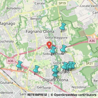 Mappa Via dei Ronchi, 21058 Solbiate Olona VA, Italia (2.23909)
