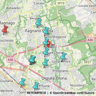Mappa Via dei Ronchi, 21058 Solbiate Olona VA, Italia (2.245)