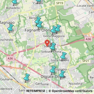 Mappa Via dei Ronchi, 21058 Solbiate Olona VA, Italia (2.5875)