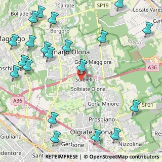 Mappa Via dei Ronchi, 21058 Solbiate Olona VA, Italia (3.09)