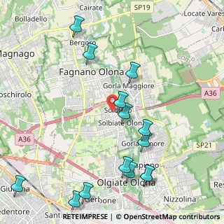 Mappa Via dei Ronchi, 21058 Solbiate Olona VA, Italia (2.51857)