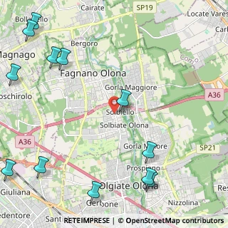 Mappa Via dei Ronchi, 21058 Solbiate Olona VA, Italia (3.2475)