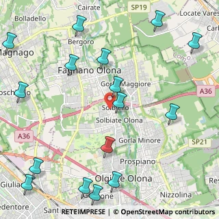 Mappa Via dei Ronchi, 21058 Solbiate Olona VA, Italia (2.93125)