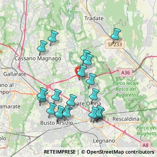 Mappa Via dei Ronchi, 21058 Solbiate Olona VA, Italia (4.081)