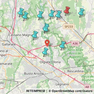 Mappa Via dei Ronchi, 21058 Solbiate Olona VA, Italia (4.64667)