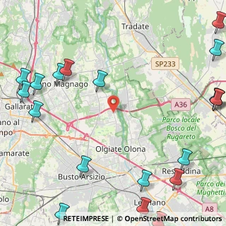 Mappa Via dei Ronchi, 21058 Solbiate Olona VA, Italia (7.0775)