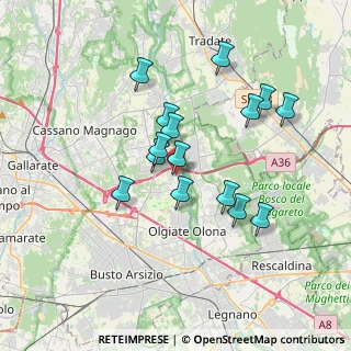 Mappa Via dei Ronchi, 21058 Solbiate Olona VA, Italia (3.14)
