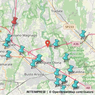 Mappa Via dei Ronchi, 21058 Solbiate Olona VA, Italia (6.395)