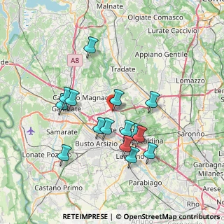 Mappa Via dei Ronchi, 21058 Solbiate Olona VA, Italia (6.75867)