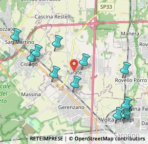 Mappa Piazza Alessandro Volta, 22078 Turate CO, Italia (2.40583)