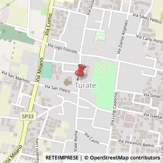Mappa Piazza Alessandro Volta, 10, 22078 Turate, Como (Lombardia)