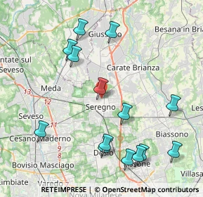 Mappa Via Cesare Cantù, 20831 Seregno MB, Italia (4.57357)