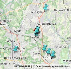 Mappa Via Cesare Cantù, 20831 Seregno MB, Italia (3.17818)