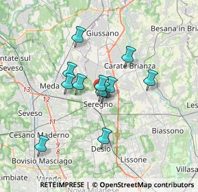 Mappa Via Cesare Cantù, 20831 Seregno MB, Italia (2.57833)