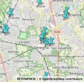 Mappa Via Cesare Cantù, 20831 Seregno MB, Italia (2.57133)