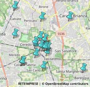 Mappa Via Cesare Cantù, 20831 Seregno MB, Italia (1.75111)
