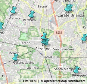 Mappa Via Cesare Cantù, 20831 Seregno MB, Italia (2.77846)