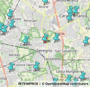 Mappa Via Cesare Cantù, 20831 Seregno MB, Italia (3.253)