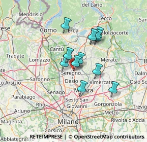 Mappa Via Lario, 20831 Seregno MB, Italia (10.22)