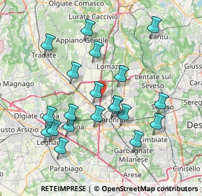 Mappa Via Camillo Benso Di Cavour, 22078 Turate CO, Italia (7.4705)