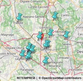 Mappa Via Camillo Benso Di Cavour, 22078 Turate CO, Italia (6.94643)