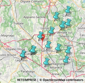 Mappa Via Camillo Benso Di Cavour, 22078 Turate CO, Italia (7.88267)