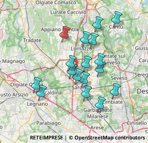 Mappa Via Camillo Benso Di Cavour, 22078 Turate CO, Italia (6.27882)