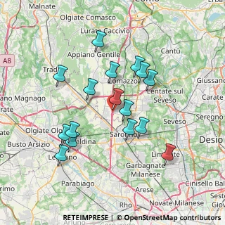 Mappa Via Camillo Benso Di Cavour, 22078 Turate CO, Italia (6.75)