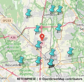 Mappa Via Camillo Benso Di Cavour, 22078 Turate CO, Italia (4.43462)