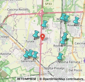 Mappa Via Camillo Benso Di Cavour, 22078 Turate CO, Italia (1.92231)