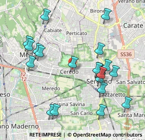 Mappa Via Pablo Picasso, 20831 Seregno MB, Italia (2.157)