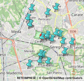 Mappa Via Pablo Picasso, 20831 Seregno MB, Italia (1.7885)