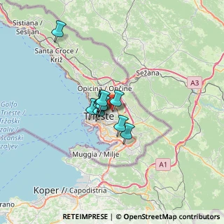 Mappa V.le Raffaello Sanzio, 34123 Trieste TS, Italia (3.68455)