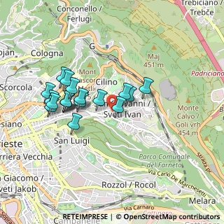 Mappa V.le Raffaello Sanzio, 34123 Trieste TS, Italia (0.8015)