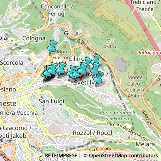Mappa V.le Raffaello Sanzio, 34123 Trieste TS, Italia (0.5885)