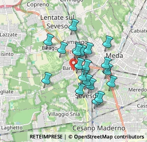 Mappa Via Giacomo Matteotti, 20825 Barlassina MB, Italia (1.3475)