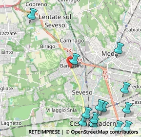 Mappa Via Giacomo Matteotti, 20825 Barlassina MB, Italia (3.23308)
