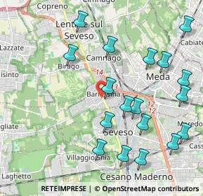 Mappa Via Giacomo Matteotti, 20825 Barlassina MB, Italia (2.30778)