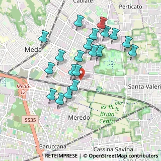 Mappa Via Pietro Maroncelli, 20821 Meda MB, Italia (0.896)