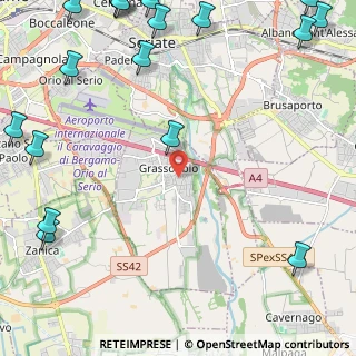 Mappa Via Pietro Mascagni, 24050 Grassobbio BG, Italia (3.71)