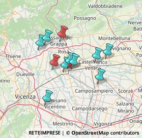 Mappa Via delle Signore, 35013 Cittadella PD, Italia (10.63364)