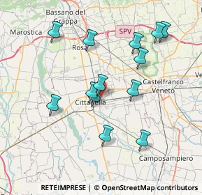 Mappa Via delle Signore, 35013 Cittadella PD, Italia (7.16385)