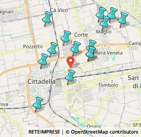 Mappa Via delle Signore, 35013 Cittadella PD, Italia (1.93786)