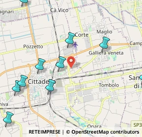 Mappa Via delle Signore, 35013 Cittadella PD, Italia (2.84818)