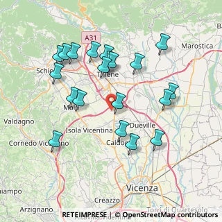 Mappa Via Antonio Gramsci, 36030 Villaverla VI, Italia (7.586)